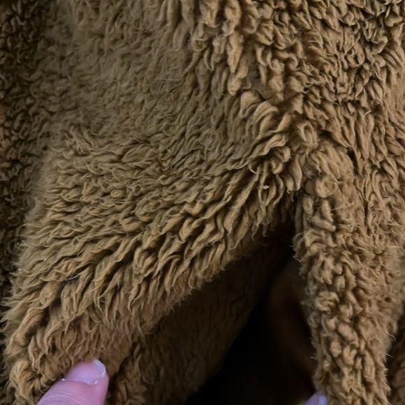 J.Crew Mercantile Goldenrod Women's Teddie Sherpa Bomber Jacket Medium - Picture 5 of 8